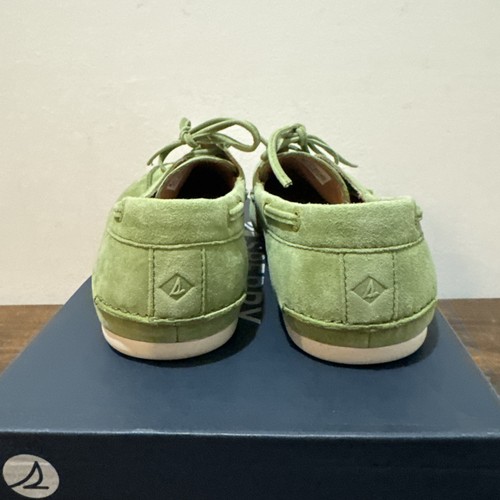 Sperry Bootsschuhe Damengröße 8,5 olivgrün schmale Bootshalbschuhe SLIMBOAT_WM-307 - Bild 3 von 9