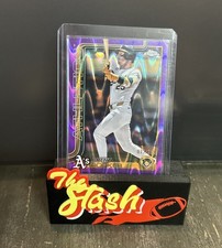 2025 Topps Chrome Brent Rooker Purple Raywave Refractor /250 Athletics