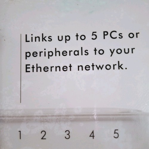 NEW FACTORY SEALED NETGEAR 5-PORT 10/100 FAST Ethernet Switch ROUTER Sleek White - Picture 9 of 12