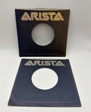 Arista Records Company Paper Sleeve Lot 45 RPM Vinyl Blue Gray Bold Logo