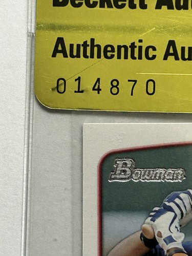 2013 Bowman Byron Buxton Autographed RC BP1 Beckett Authentication - Picture 6 of 12