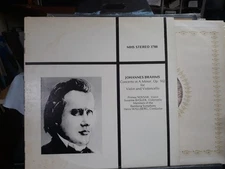 Brahms Concerto Violin & Cello Novsak Basler Wallberg, Double Concerto NM Lp