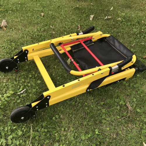 **LINE2DESIGN HEAVY DUTY EMERGENCY EVAC STAIR CHAIR 2-WHEEL 70015Y YELW EMS FIRE - Picture 6 of 20