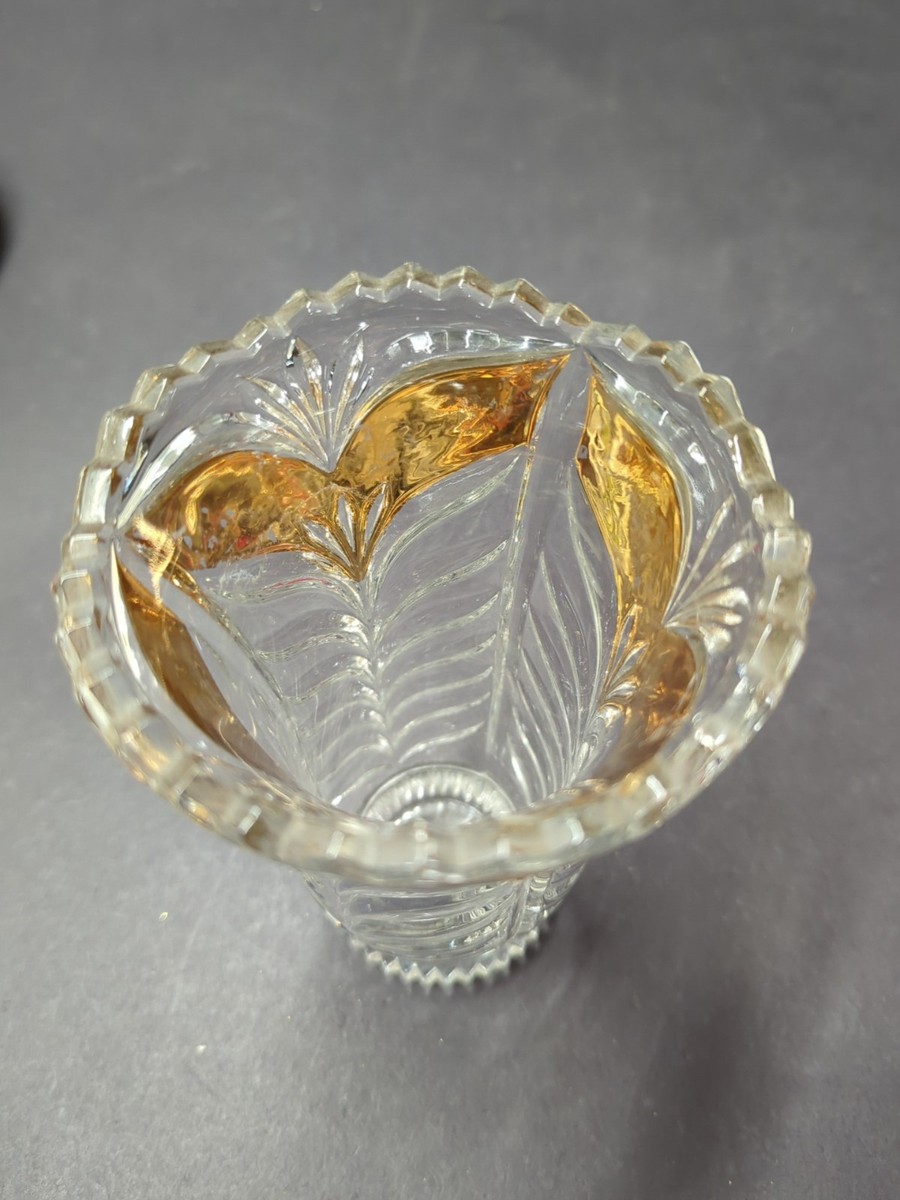 【未使用 】高級ガラス  ドイツ Anna Htte Bleikristall ANNA HUTTE Bleikristall 24% LEAD CRYSTAL 6 1/4