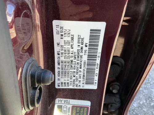 Driver Headlight US Market With LED Running Lamps Fits 15-16 CR-V 809741 - Picture 10 of 14