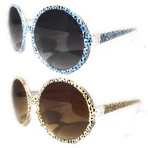 WOMEN-ROUND-SUNGLASSES-LARGE-OVERSIZE-VINTAGE-RETRO-FRAME-CIRCLE-OVAL-POLKA