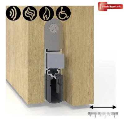 Athmer M 12/35 Bodentürdichtung Doppeldicht Absenkdichtung zweiseitige Auslösung