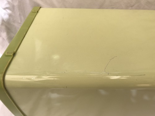 Retro Vintage Australian Made Green WILLOW Roll-Top Bread Bin Dogs Puppies - Picture 13 of 22