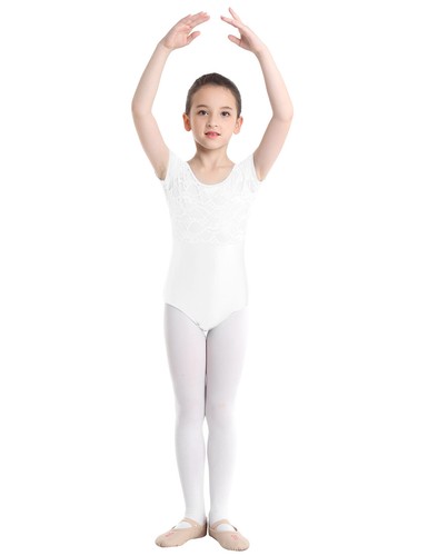 UK Girls Ballet Dance Gymnastics Leotard Ballroom Exercise Fitness Activewear - Picture 24 of 55