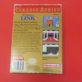 Zelda 2 The Adventure Of LINK NES Nintendo Original CIB Authentic Tested See Pic