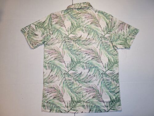 Bad Birdie Polo Shirt Green Floral Short Sleeve Golf Performance Polo Mens M - Picture 3 of 5