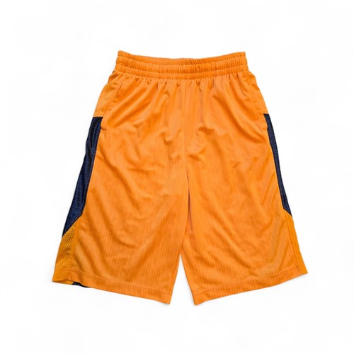 MTA Sport Boys Athletic Shorts L (12/14) Orange Gray Pockets Drawstring Elastic - Picture 8 of 9
