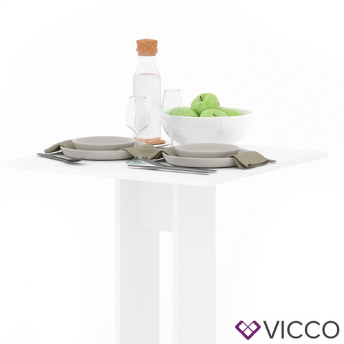 Esstisch Küchentisch Esszimmer Tisch Säulentisch Ewert weiß 65x65 cm Vicco - Bild 10 von 32