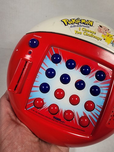 Vintage Pokemon I Choose You Challenge Electronic Game Working Tiger 2000 - Picture 5 of 8