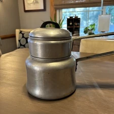 Enterprise Aluminum 18 Gauge Double Boiler With Lid- Vintage