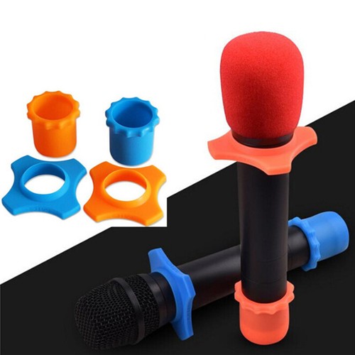 Anti-Rolling Microphone Protection Ring Wireless Slip Holder Protective Cover&QU - Afbeelding 8 van 9