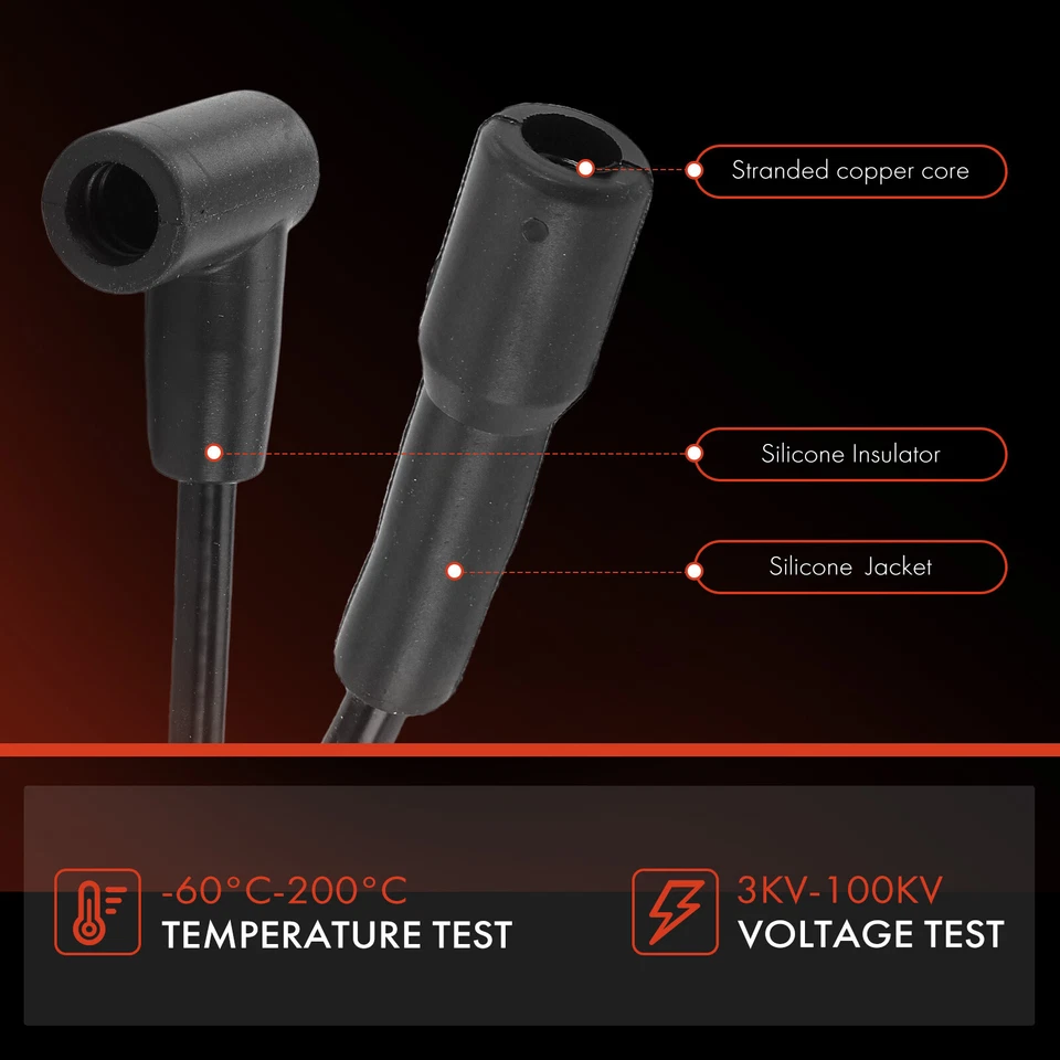 9x Juegos de cables de bujías para International Harvester 1010 1110 1000D 1100D MA1200 Foto 4 de 4