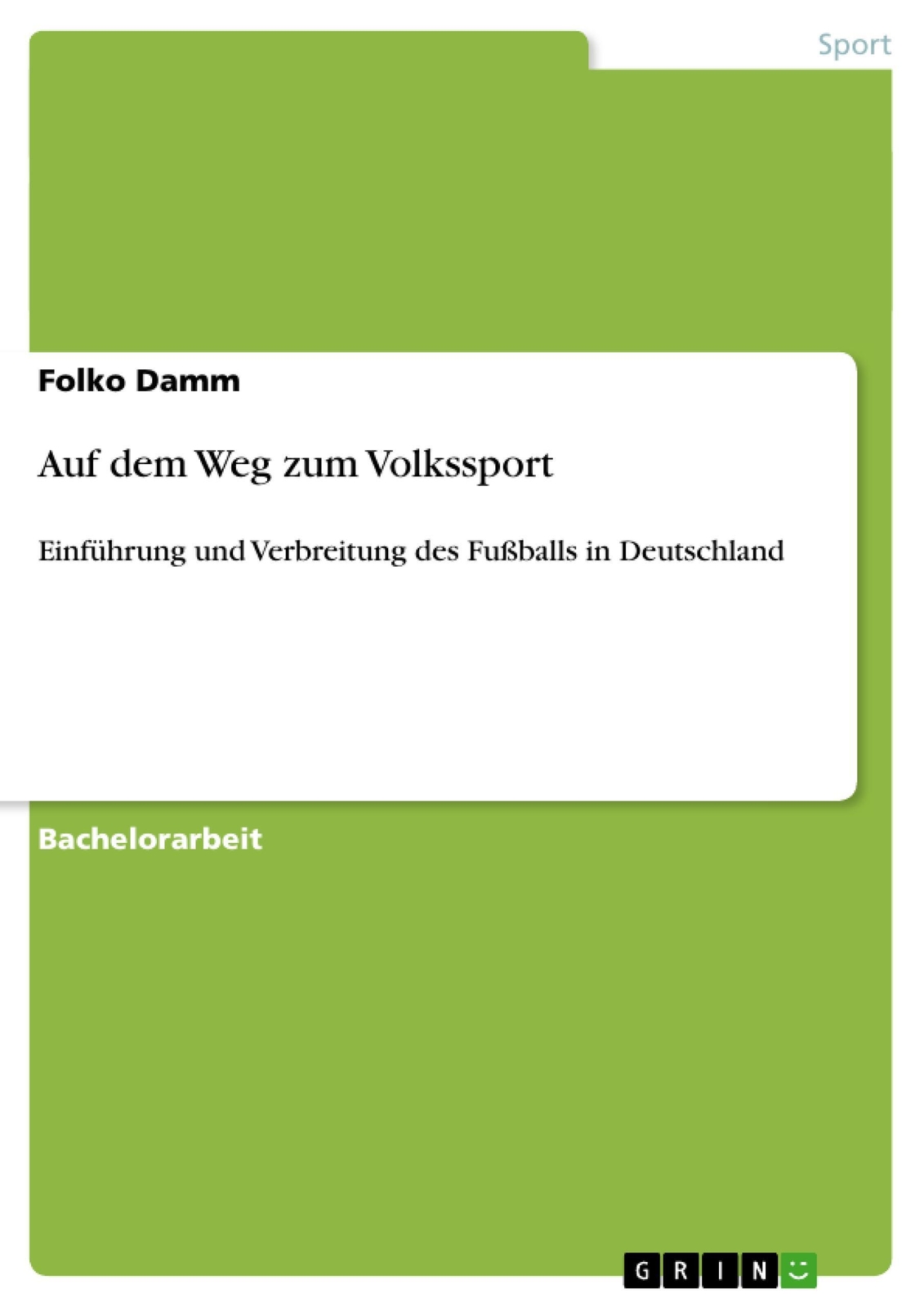 Thumbnail - Auf Dem Weg Zum Volkssport Folko Damm Taschenbuch Paperback 40 S.