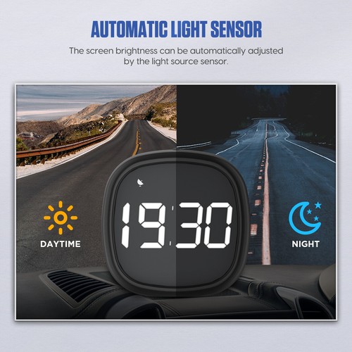 Universal Auto GPS Speedometer Gauge Digital Overspeed Alarm Compass KMH/MPH - Picture 5 of 12