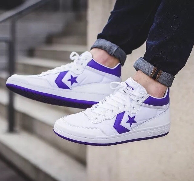 LA Converse Fastbreak 83 Mid Lakers Grape 11.5 LA Purple Magic Weapon CONS skate 6e0104 LA Converse Fastbreak 83 Mid Lakers Grape 11.5 LA Purple Magic Weapon CONS skate 6e0104