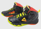 Basketball Shoes High Top Peak Streetball Mens Sz 10 Black Yellow Orange