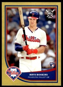 2018 Topps Big League GOLD Rhys Hoskins Rookie Philadelphia Phillies #113 R27