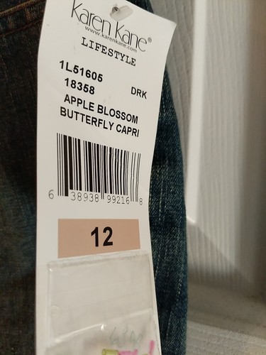 Karen Kane Damen Apfelblüte Schmetterling Caprihose - Bild 5 von 7