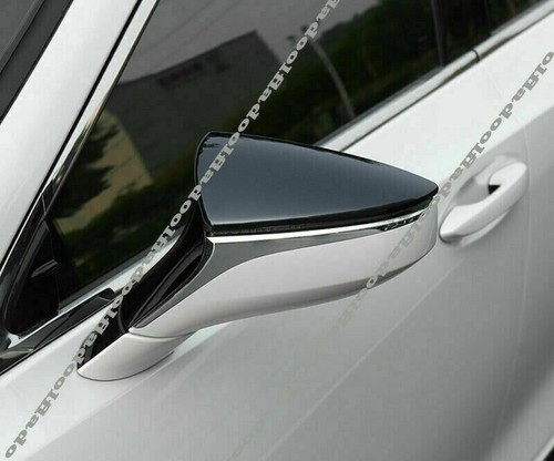 For Lexus UX 200 250h 2019-2022 Gloss Black Exterior RearView Mirror Cover Trim - Picture 1 of 6