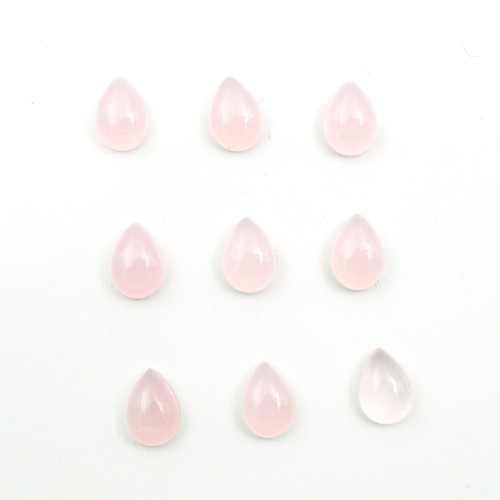 Natural Brazilian Rose Quartz Pear Shape Calibrated Loose Semi Precious Gemstone - Foto 8 di 11