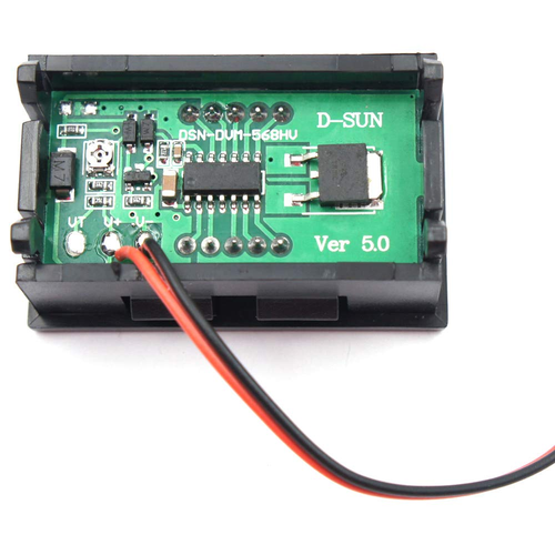 DC 5-120V 2-Wire Voltmeter 3-Digit LED Display Panel Volt Meter Digital Voltage - Picture 4 of 6