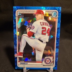 2020 Bowman Chrome Draft Sapphire Edition Cade Cavalli #BD-24