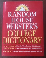 RANDOM HOUSE WEBSTER'S COLLEGE DICTIONARY, 2ND EDITION By Robert B. Costello NEW