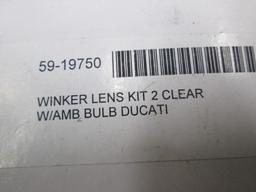 CLEAR SIGNAL LIGHT LENS - SET OF TWO REAR - DUCATI 620 748 750 800 1000 ST2 ST4 - Picture 2 of 4