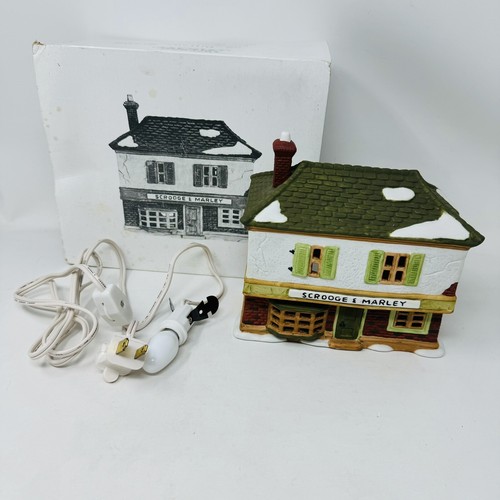 Dept 56 Scrooge & Marley Counting House 6500-5 A Christmas Carol Dickens Village - Picture 1 of 8