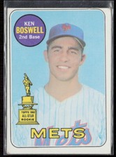 1969 Topps #402 Ken Boswell New York Mets RC Baseball Card 1