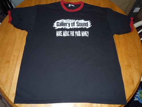 GALLERY OF SOUND RECORD STORE NE PENNSYLVANIA RINGER SHIRT MENS XL VINTAGE VTG - Picture 1 of 4