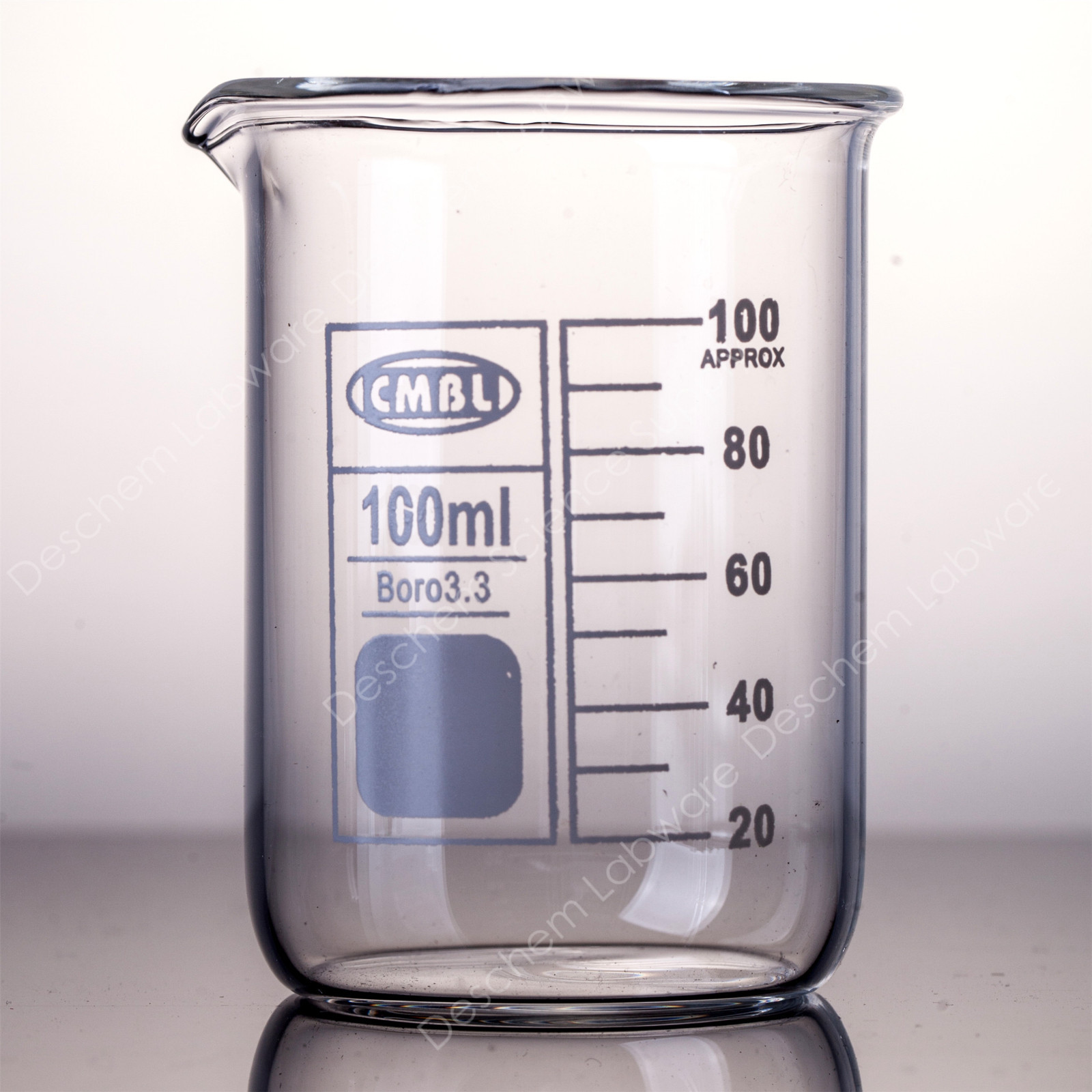 100mL Glass Beaker,Low Form,Lab Beakers With Spout Mouth,Laboratory