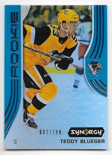 19/20 UPPER DECK SYNERGY ROOKIES BLU PARALLELO /799 /399 (#41-100) Lista di scelta a U - Foto 2 di 24