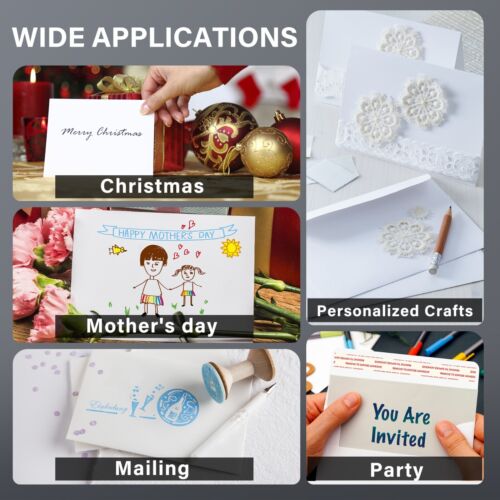 300PK White Paper Envelopes Self Seal A2 4.375x5.75 inch Invitation Envelope 4x5 - Picture 3 of 9