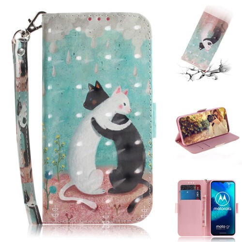 Case For Motorola Moto G9 G8 E6 G7 G6 G5S Power Play Plus Pattern Leather Wallet - Picture 39 of 47