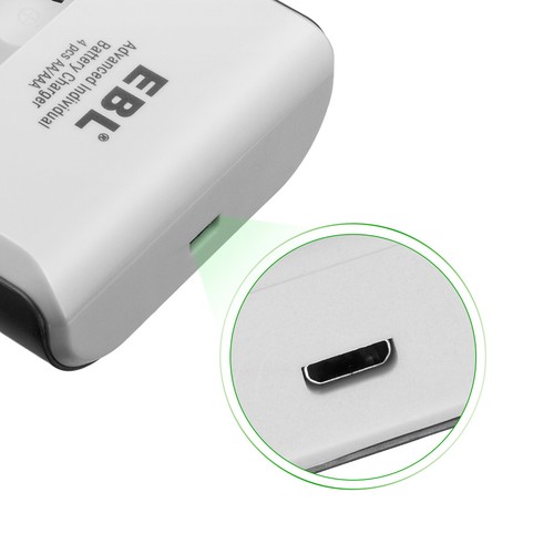 AA AAA Ni-MH Smart Battery Charger with AA Rechargeable Batteries 2800mAh 4Packs - Picture 7 of 14