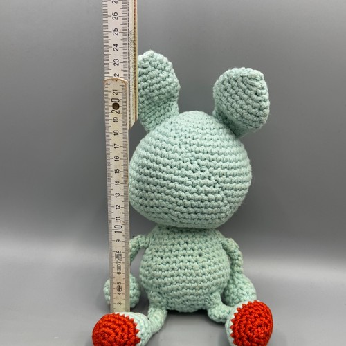 3x Konvolut Häkelpuppen Figur Tiere Amigurumi gehäkelt - Bär, Maus, Vogel - Bild 9 von 11