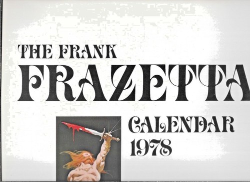 The Frank Frazetta Calendar 1978 in Original Mailing Box VF+ Heavy Metal Artist - Picture 5 of 10