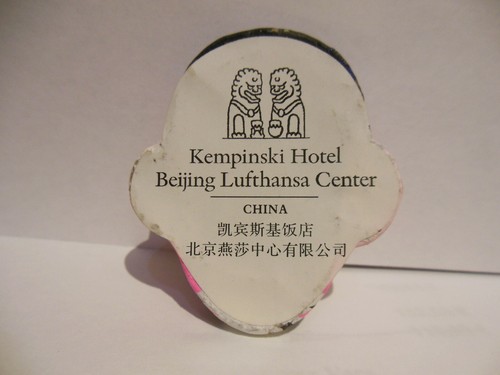 Original China Peking Maske Handbemalt Geschenk Hotel Kempinski Aufschrift Neu - Bild 2 von 2