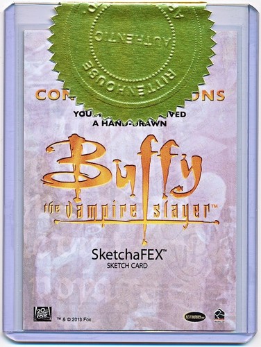 Buffy The Vampire Slayer Collectors Set 2 Sketch Card by Warren Martineck #NNO - Picture 2 of 2