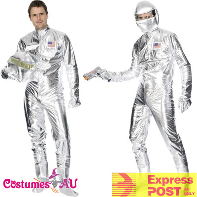 mens silver jumpsuit