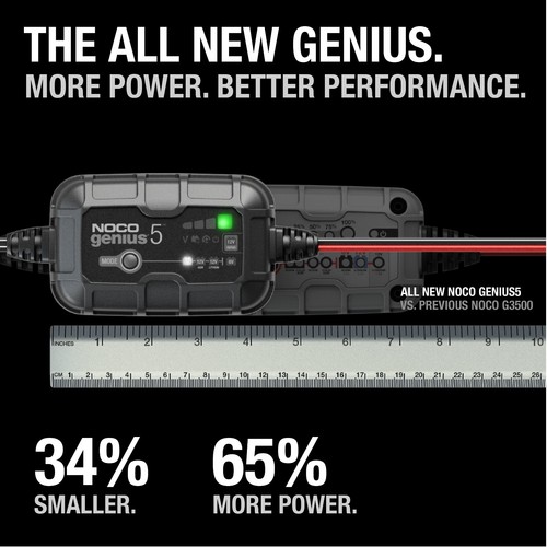 NOCO GENIUS5 6V/12V 5A Smart Battery Charger, Trickle Charger and Maintainer - Picture 2 of 7