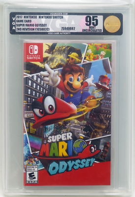 Nintendo Switch Super Mario Odyssey 2nd Rev VGA 95 Unc Mint