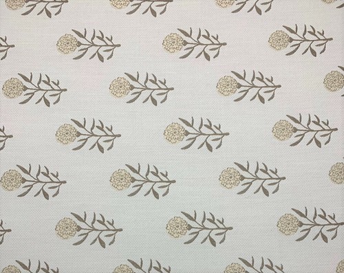 BALLARD DESIGNS FLORAL TAUPE SUNBRELLA PERFORMANCE FURNITURE FABRIC BY YARD 54"W - Picture 1 of 6