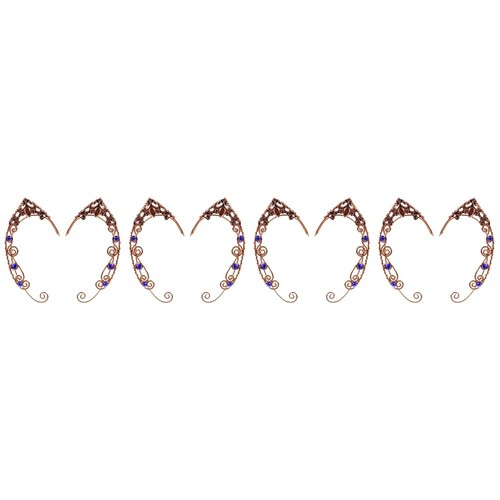 4 Pieces Ohrmanschetten-Ohrringe Damen Fräulein Ohrknochen Ordner Ohrringclip - 第 1/12 張圖片